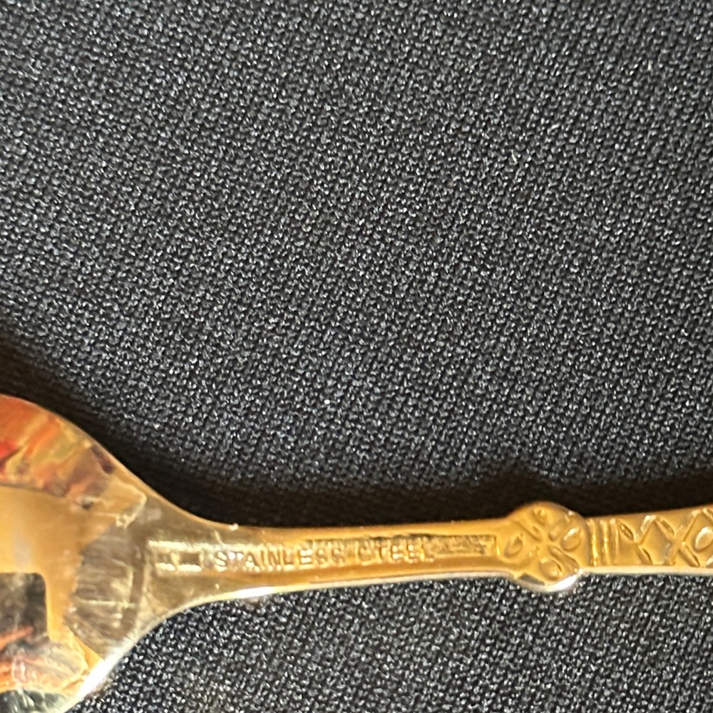 Gold Plated Stainless Mocca Spoons Set of 10. Vintage.  Made in Japan - Picture 4 of 4